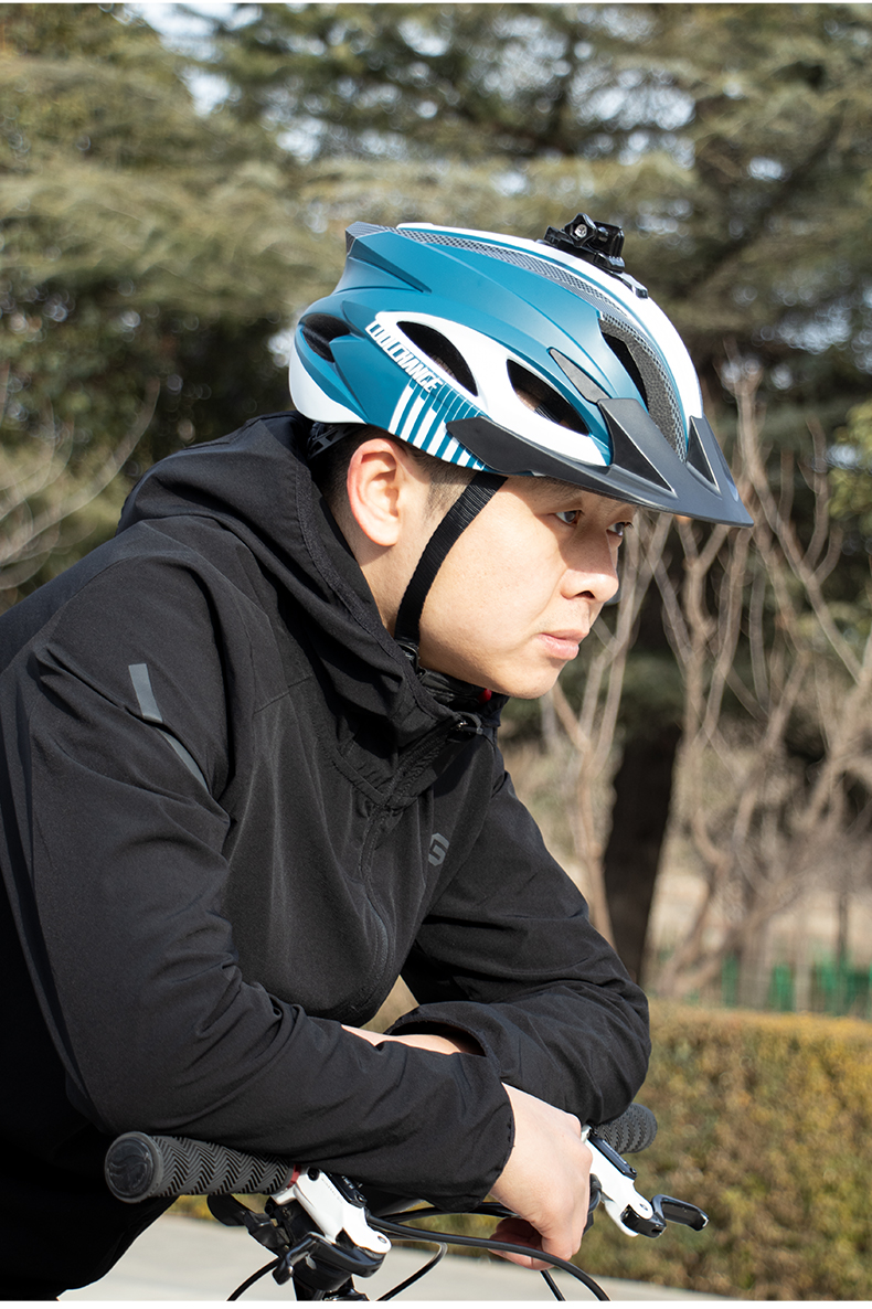 山地自行车 头盔男公路车单车安全帽女gopro运动相机骑行头盔装备