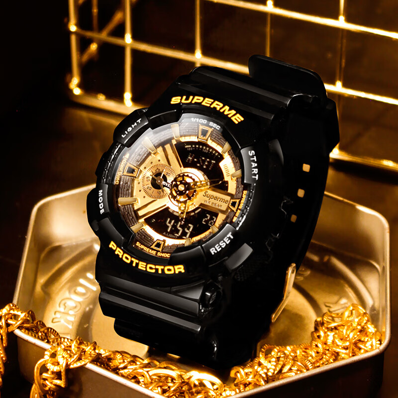 手表男简约气质联名独角兽ins风中学生运动防水女生电子表同款hxm5083