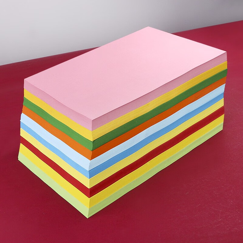 凯亚达(kaiyada)粉纸a4打印纸 100张粉色a4打印纸粉红色彩纸红色彩色