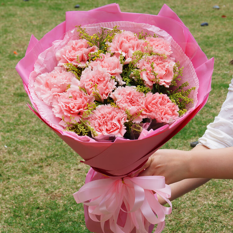 济南烟台沈阳南昌花店同城鲜花速递母亲节康乃馨花束南宁珠海送花北京