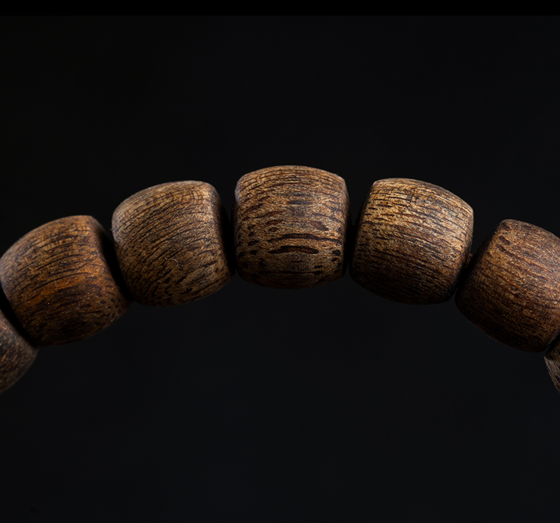 越南芽庄沉香奇楠手串 满油沉水级随形原创棋楠手链男女 黄奇楠9mm