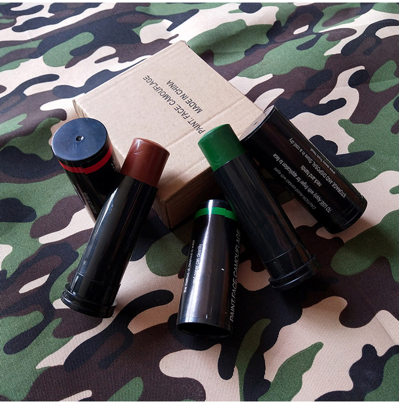 博鹤州 战术伪装三色迷彩油 军迷cs户外仿生油彩 夏令营戏剧舞台表演