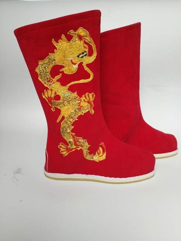 新款古装皇帝靴子唐朝大臣靴子古代鞋子男女官靴皇上龙靴道具布靴品质