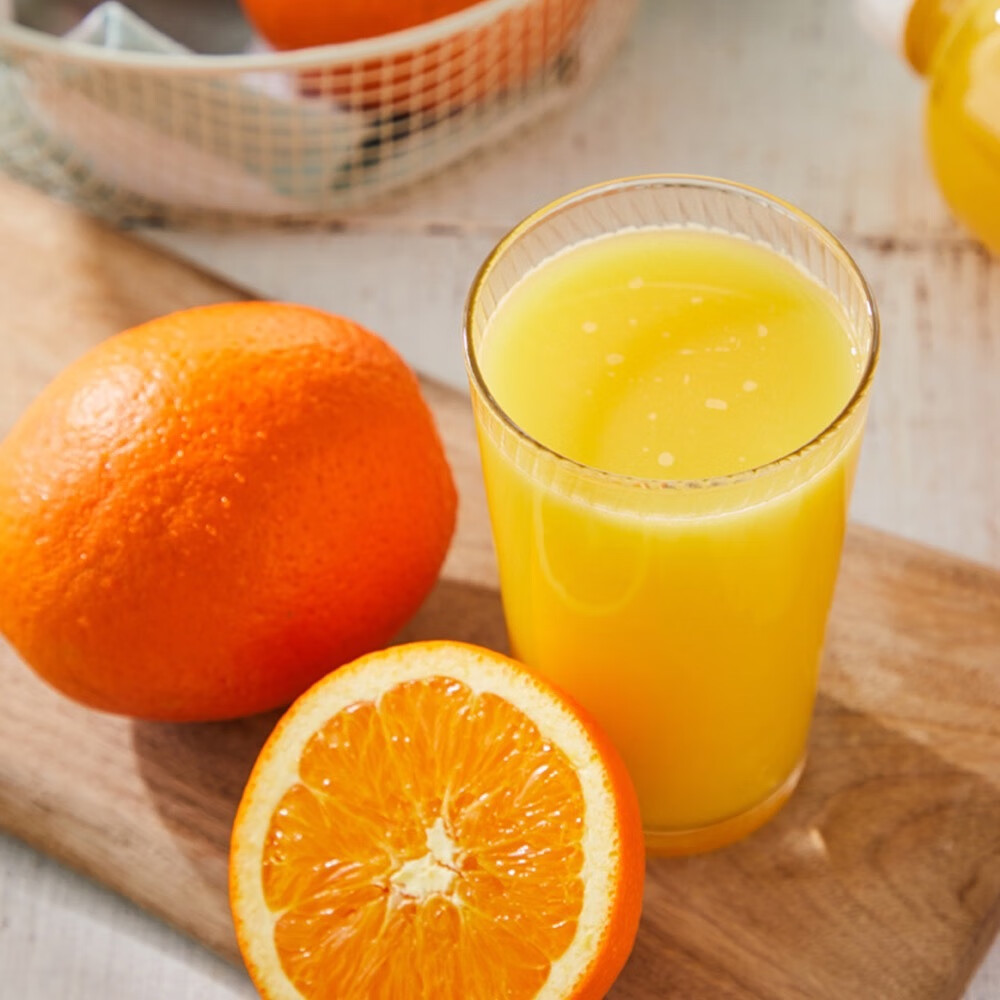 米多宝 盒马max nfc鲜榨橙汁2升瓶装果汁 1升*2瓶