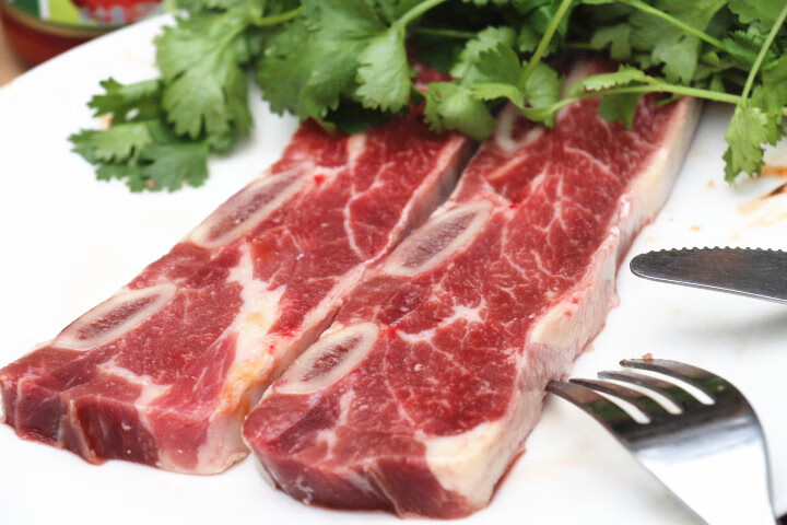 新鲜牛仔骨 500g 牛扒 牛小排 牛排骨 牛排肉 西餐牛排