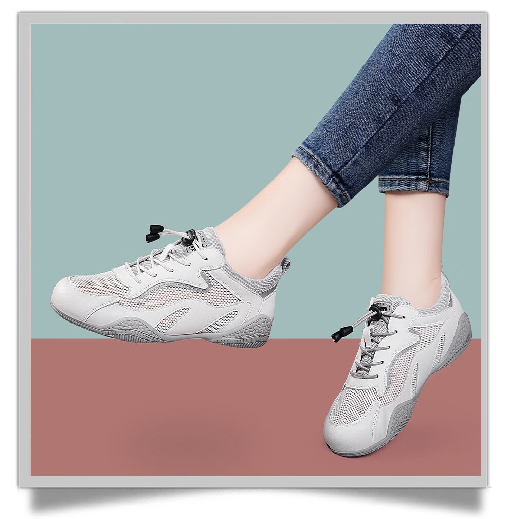 木林森(mulinsen)牛皮小白鞋女2022夏季新款女鞋子平底运动鞋女士休闲