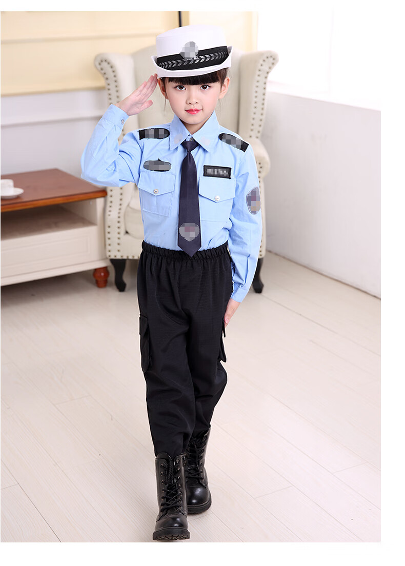 小孩警察衣服图片