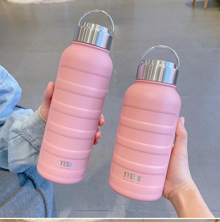 特百惠保温杯水杯运动男士便携学生高颜值女304不锈钢 ts8816毛毛虫