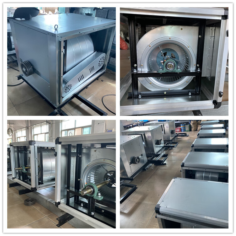 上海秦浪htfc-i消防通风机箱式离心风机厨房排油烟低噪声柜式风机 500