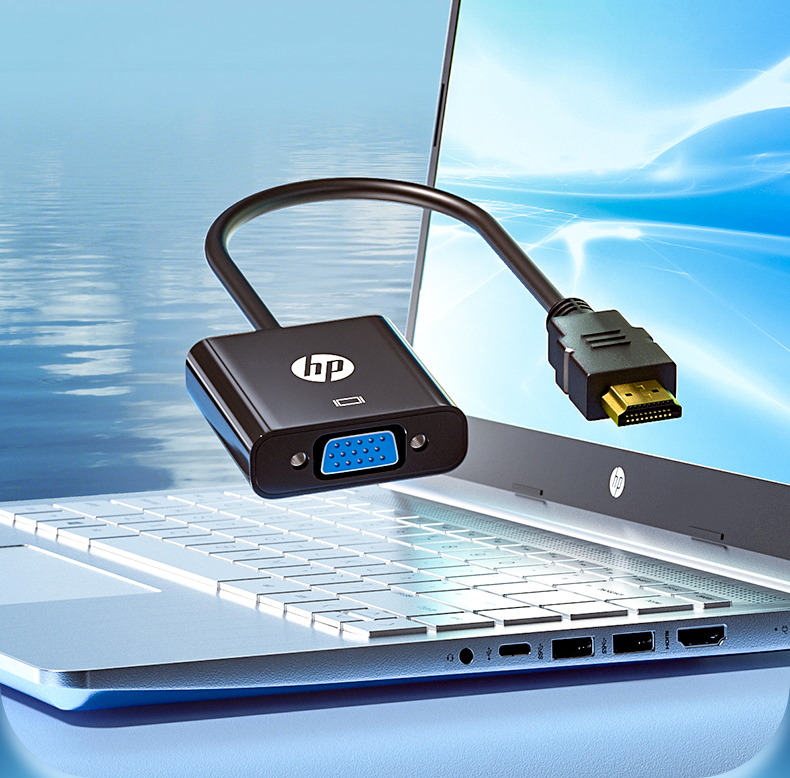 惠普(hp) 惠普hdmi转vga转换器hami视频转接头笔记本电脑显示器台式