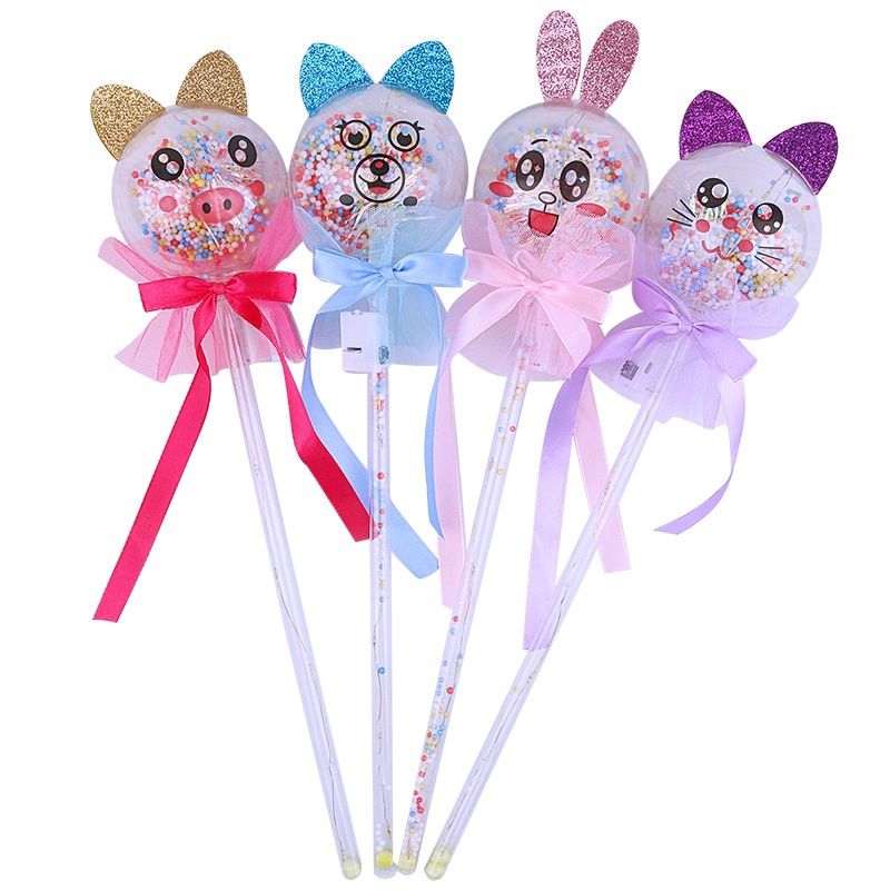 抖音网红魔法棒闪光棒手持星空球地推礼品 圆形波波球 5个实惠价