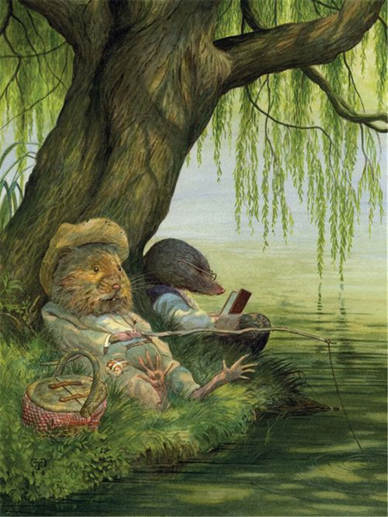 《柳林风声 插图版 肯尼斯 格雷厄姆 法文原版 kenneth graham the