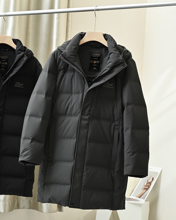 中长款羽绒服男 嘉兴平湖产线下千元级高蓬松90绒男装工厂尾货中长款