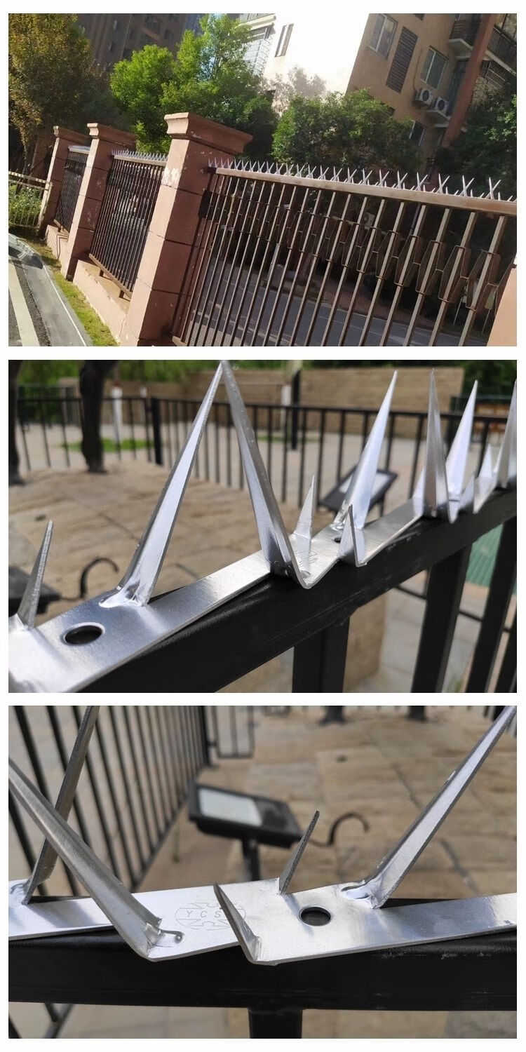 热镀锌防爬刺别墅护栏栏围墙幼儿园防盗刺学校防贼防攀爬刺钉 热镀锌