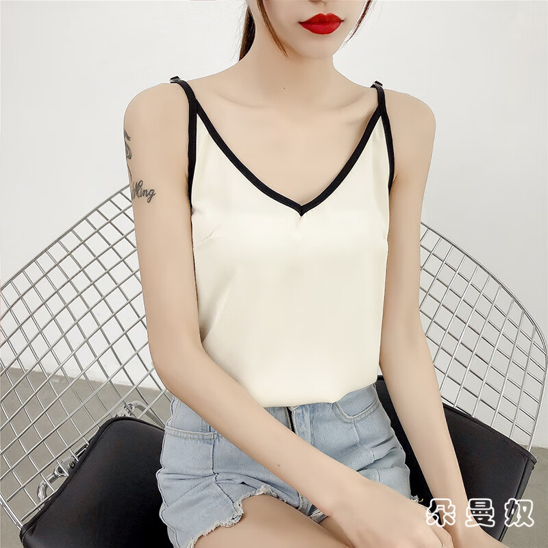 吊带衫chic成熟洋气无袖夏天穿的衣服掉带衫学生时尚潮流上衣宽松内搭