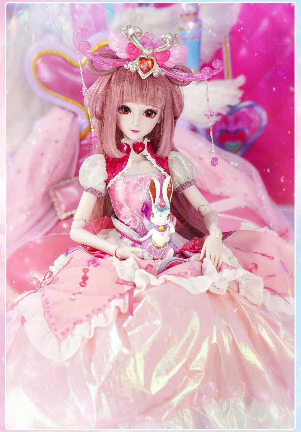 情公主的玩偶叶罗丽娃娃情公主夜萝莉60厘米白光莹时间孔雀女孩子玩具