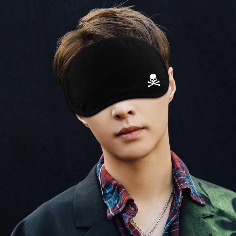 五角星眼罩睡眠遮光睡觉透气学生纯棉卡通可爱午睡女男个性眼睛罩y