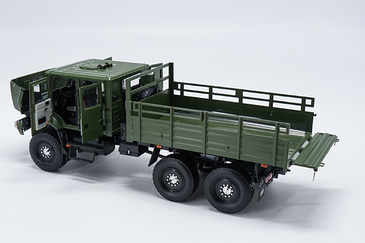 1:24 原廠 一汽解放mv3 解放新一代戰術卡車 軍車合金汽車模型 軍綠色