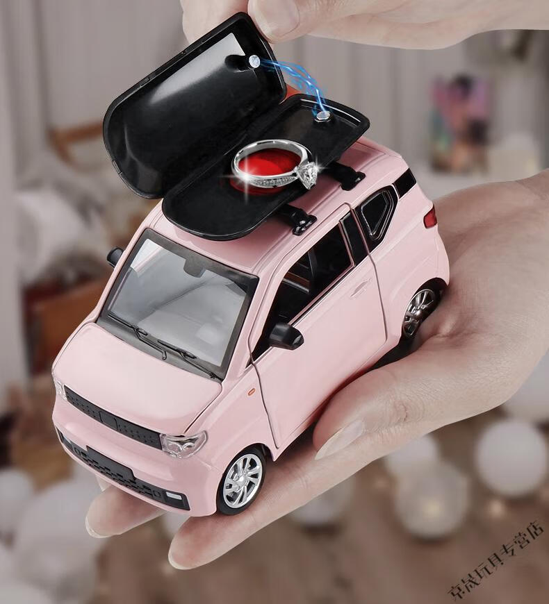 【促销商品】五菱宏光mini车模仿真合金玩具车男孩马卡龙汽车模型迷你