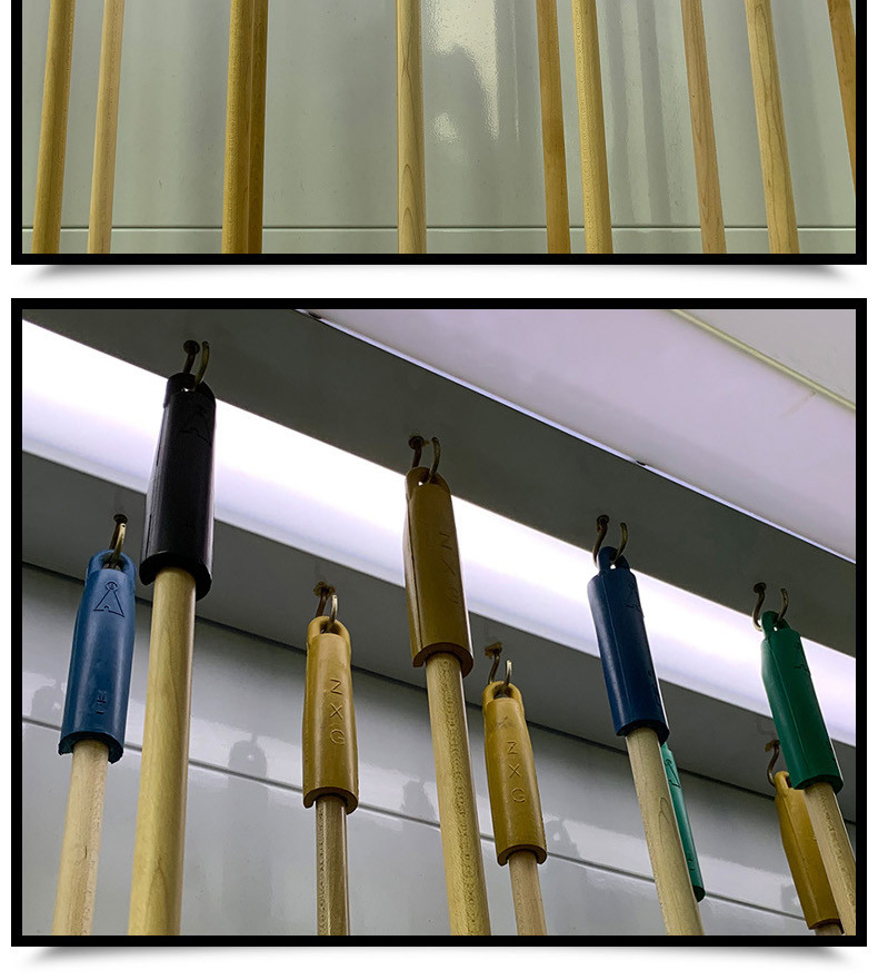 台球配件台球杆吊杆器英式斯诺克小头中式黑八8美式九球大头桌球杆挂