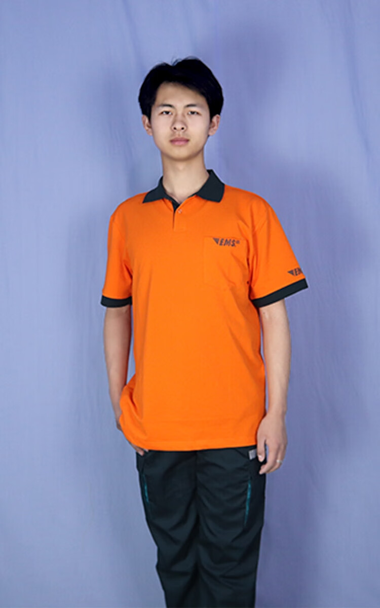 婉芹中国邮邮政速递物流工作服外勤投递t恤短袖邮递员工衣ems夏季褂头