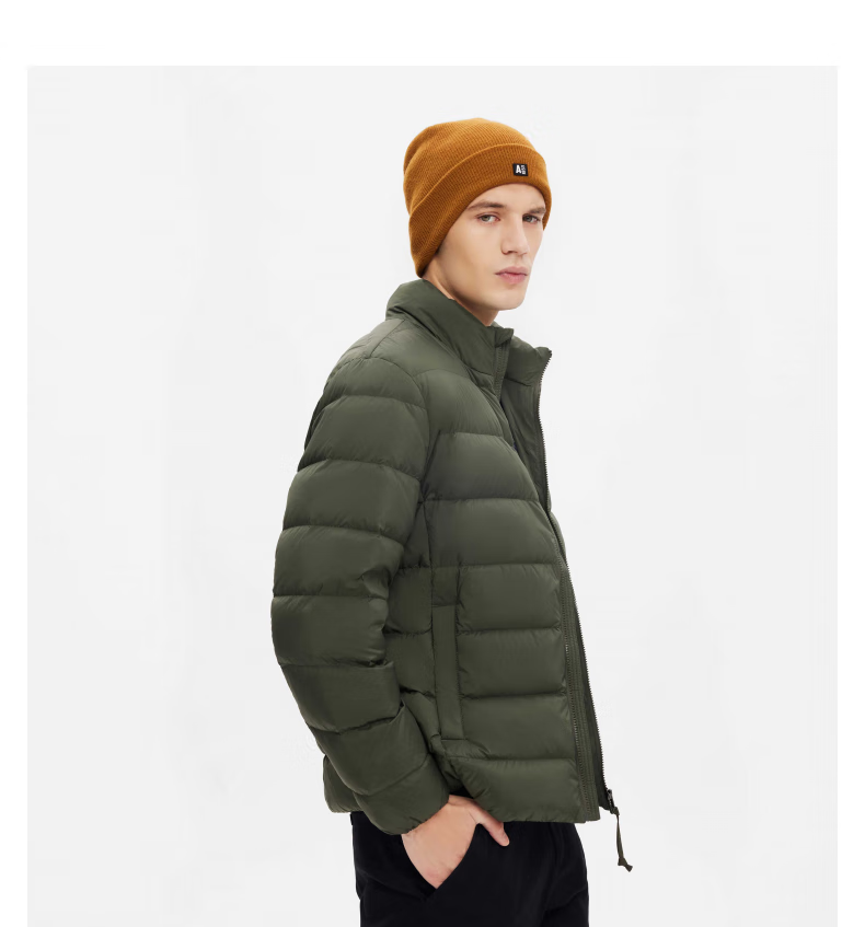 aigle艾高aaw22moui009男士户外保暖时尚白鹅绒短款羽绒服外套 牛油果