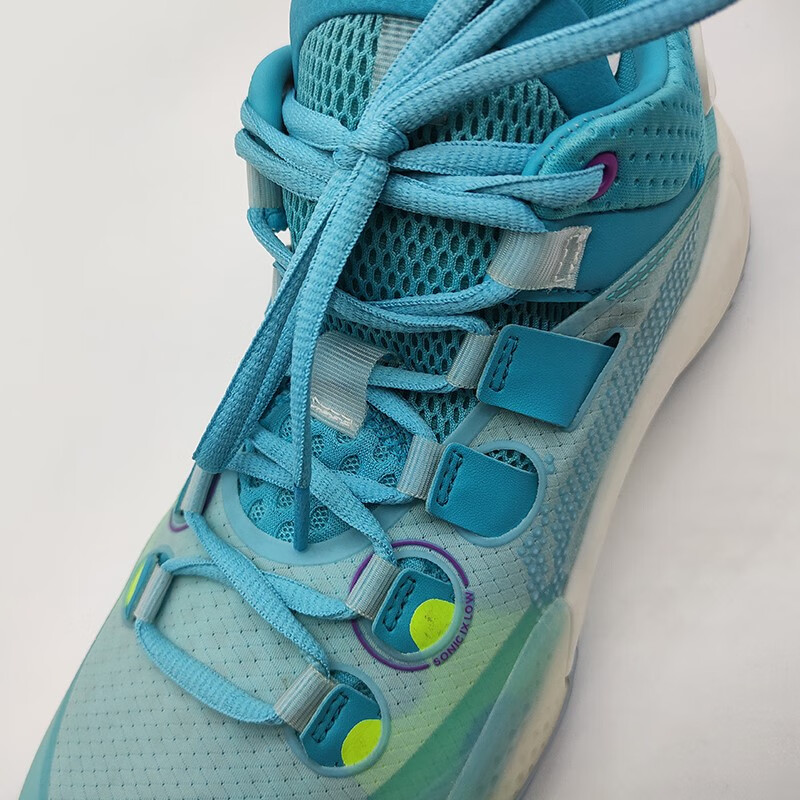 适配李·宁音速9 low鞋带扁平椭圆篮球鞋低帮白绿粉黑紫九代鞋带绳