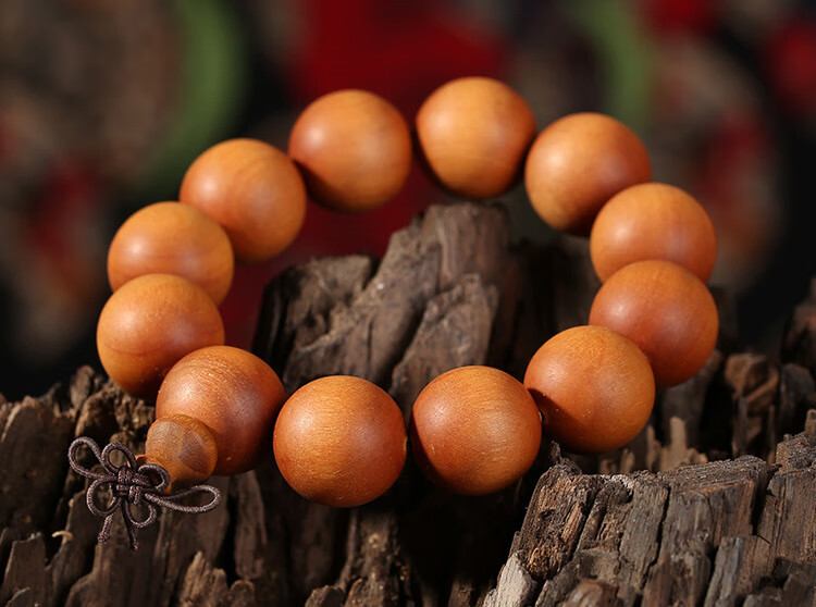 香港言和专柜原生态物质芭比檀香木手串媲美老山檀沉香木男士佛珠手链