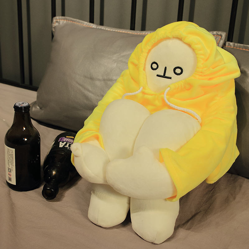 的系自闭蹲利路修小人ins娃娃香蕉人手带磁铁65厘米收藏加购送利路修