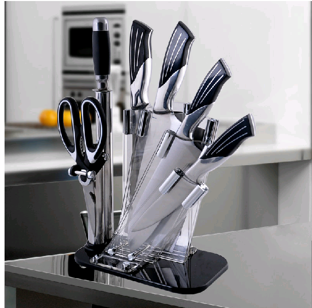 十八子专用亚克力刀座刀架不锈钢菜刀架子置物架厨房用品收纳整理