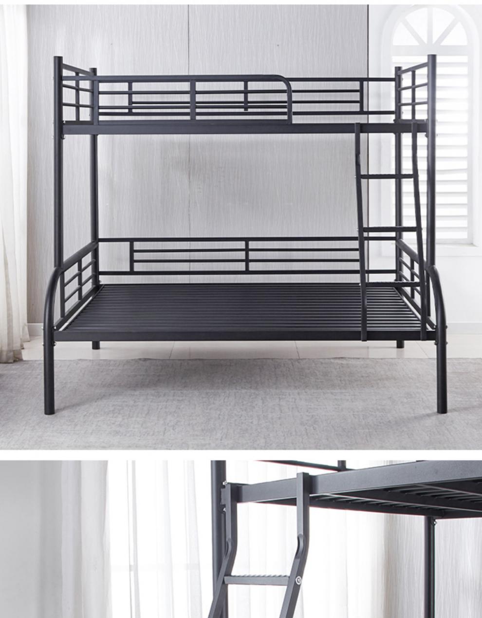 菩本家 上下床铁床上下铺加厚双层床两层小户型高低床铁架子床铁艺 上