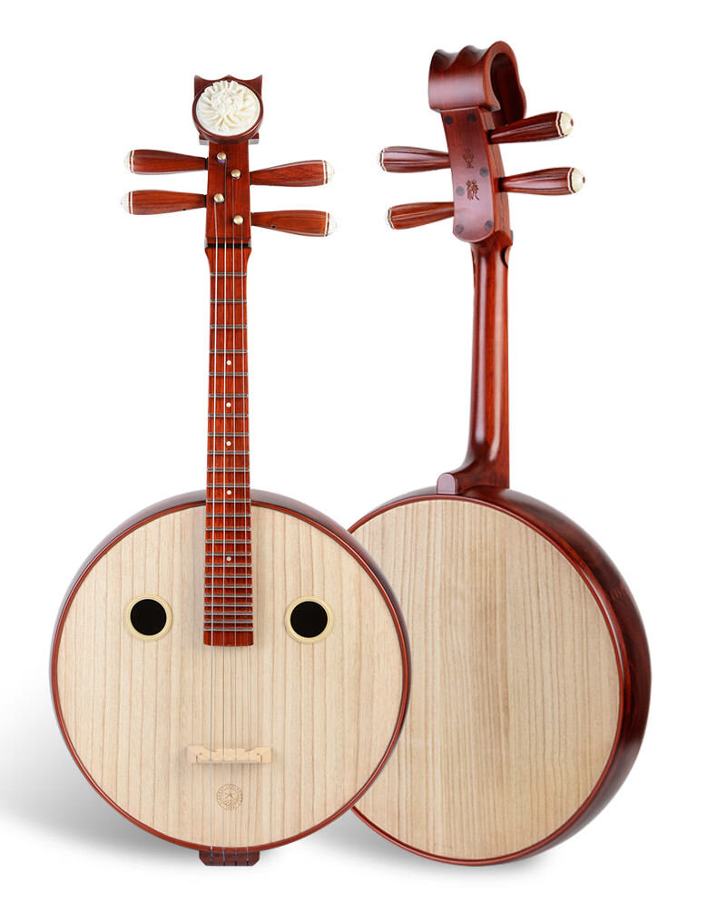 中阮民族乐器初学者入门考级花梨中阮乐器红木演奏专业中阮琴 古夷