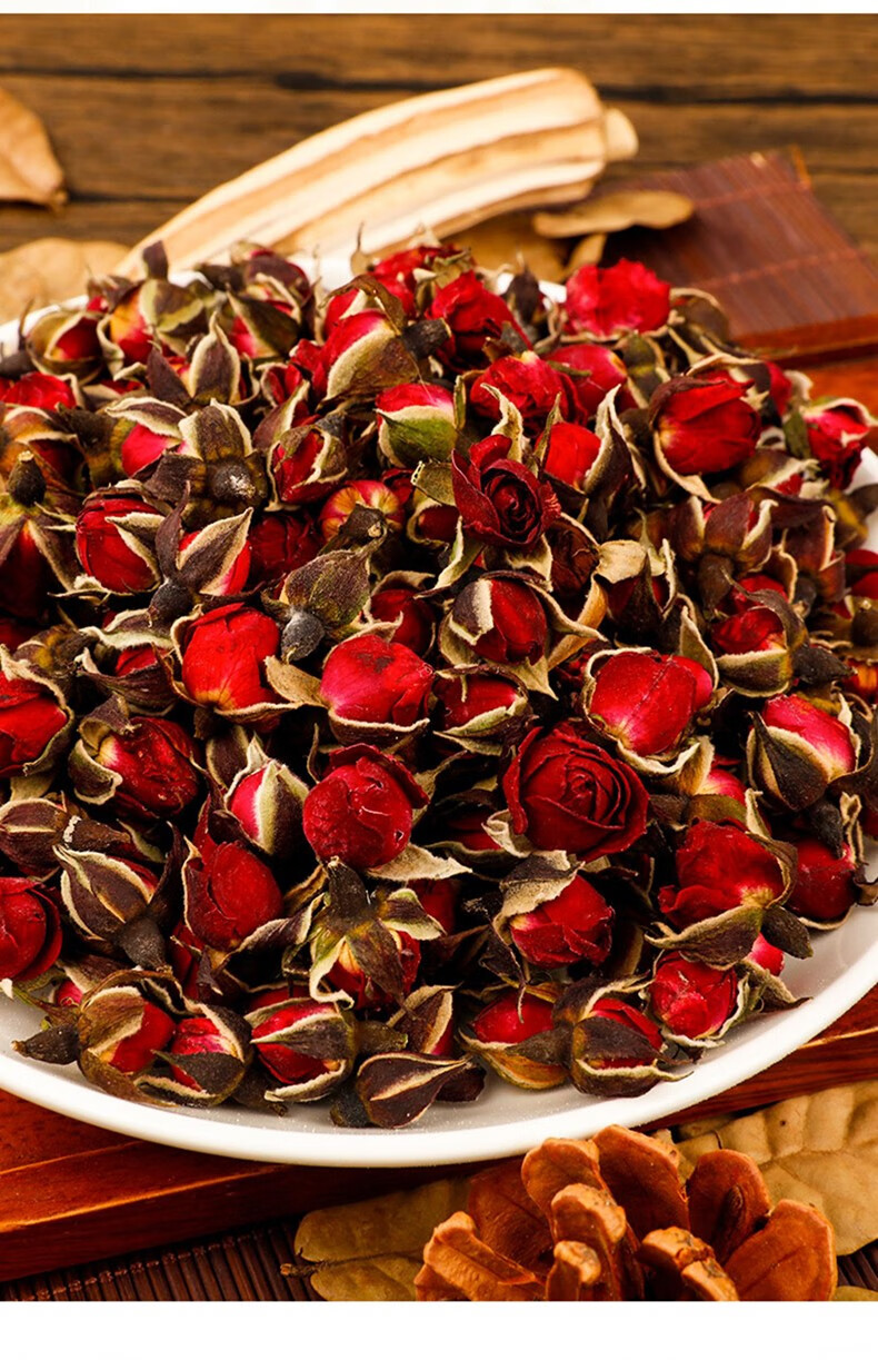 金边玫瑰花茶非特级泡水玫瑰花花茶家庭转10罐