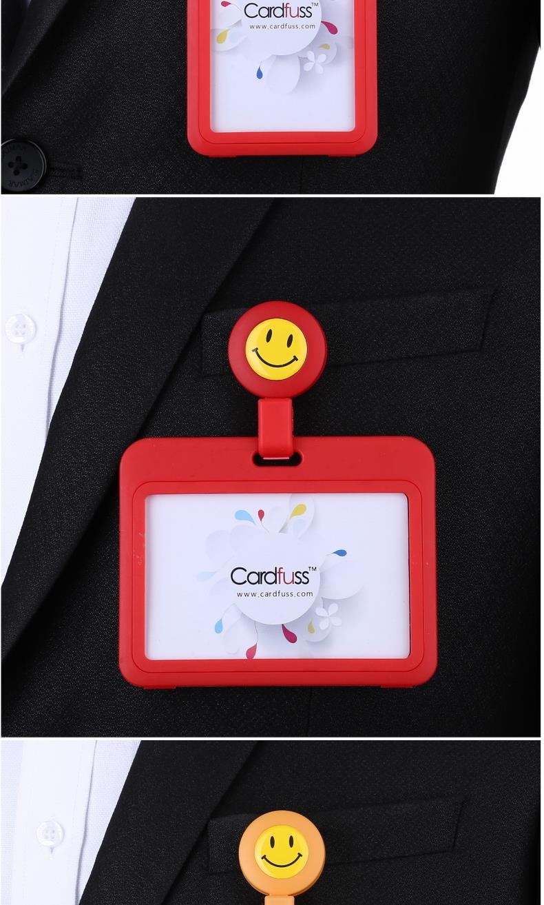 夹子证件卡套易拉扣医生护士胸牌伸缩挂牌胸卡工作证扣子厂牌可定制