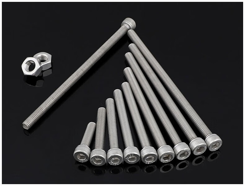 威旺304不锈钢加长内六角螺丝钉长螺杆 加长全牙圆柱头螺栓m3m4m5m6m8