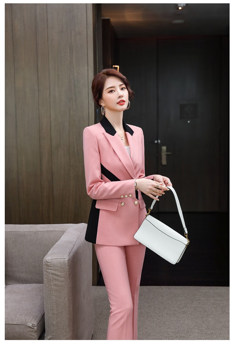 普丽丹歌predgego小西装套装女外套韩版修身职业装气质