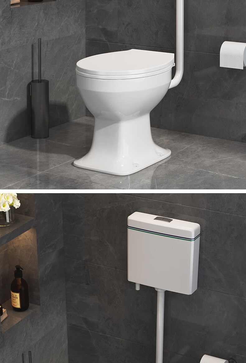 科勒京京 陶瓷农村旱厕坐便器旱便马桶老年人免冲直通式蹲坑改座便器