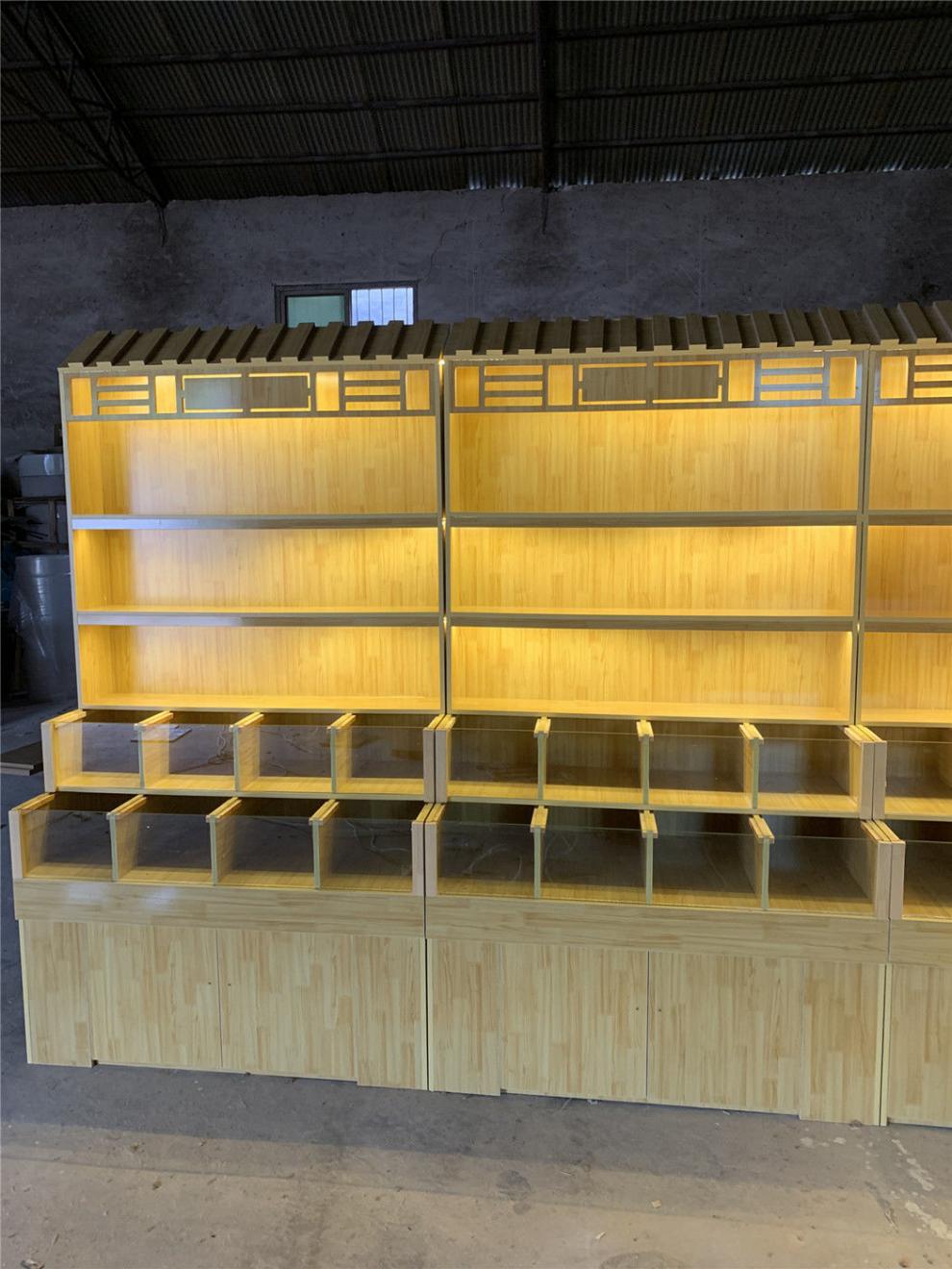 超市干果货架柜五谷杂粮货架米粮桶零食货架糖果展示柜酱油特产808080