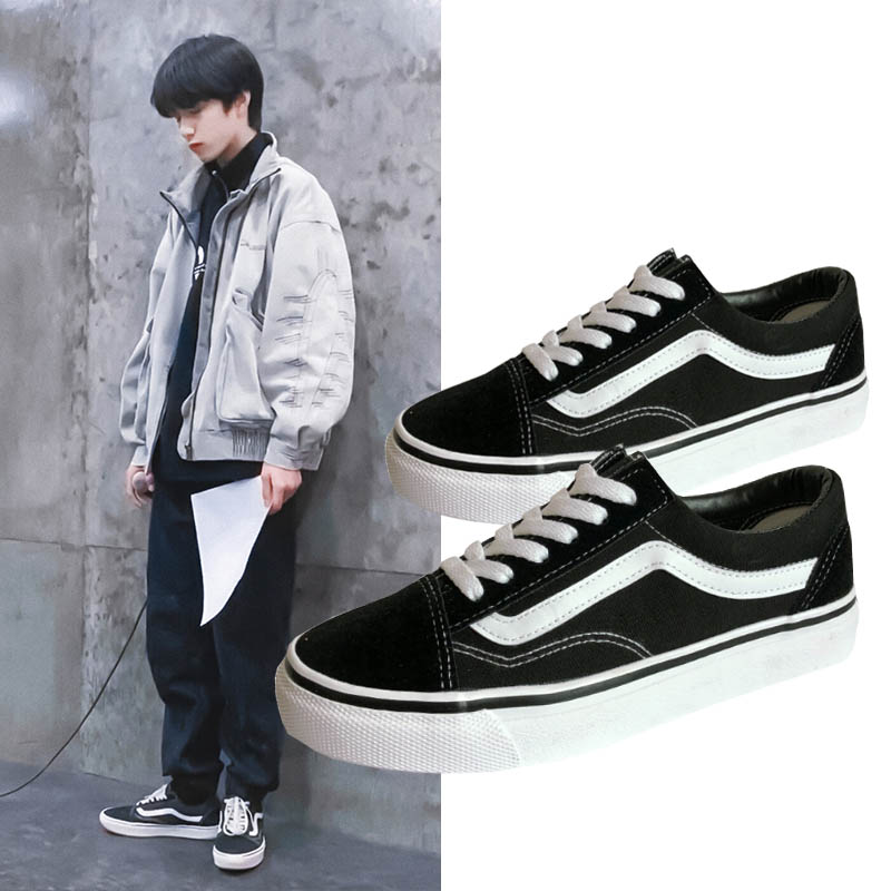 【薇娅推荐】tnt时代少年团宋亚轩刘耀文鞋子学生帆布鞋女tf族周边