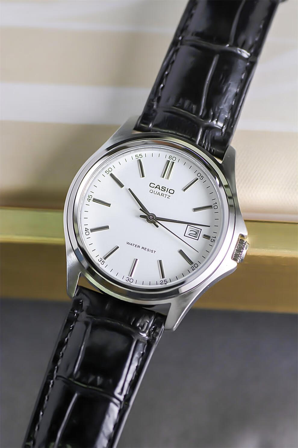 卡西欧(casio)casio卡西欧手表男复古皮带日历石英男表 mtp-1183a/g/q