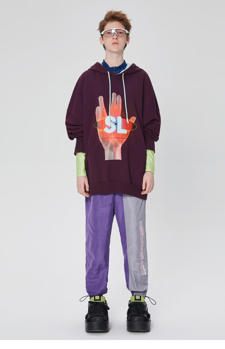 【inxxstreetlab】screwloose潮牌连帽卫衣男春潮流印花宽松个性情侣