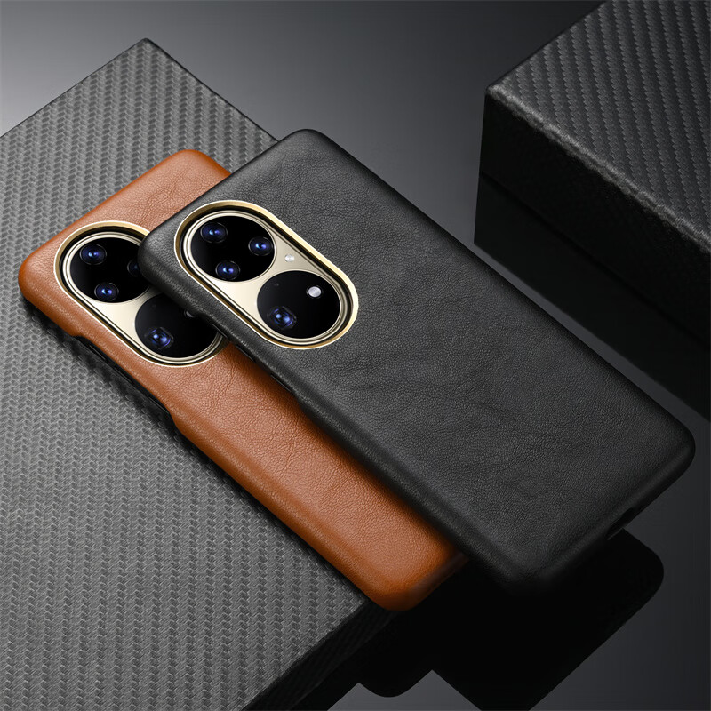 克雷盾 华为p50手机壳p50pro真皮小羊纹皮套p50轻奢商务保护壳p50pro