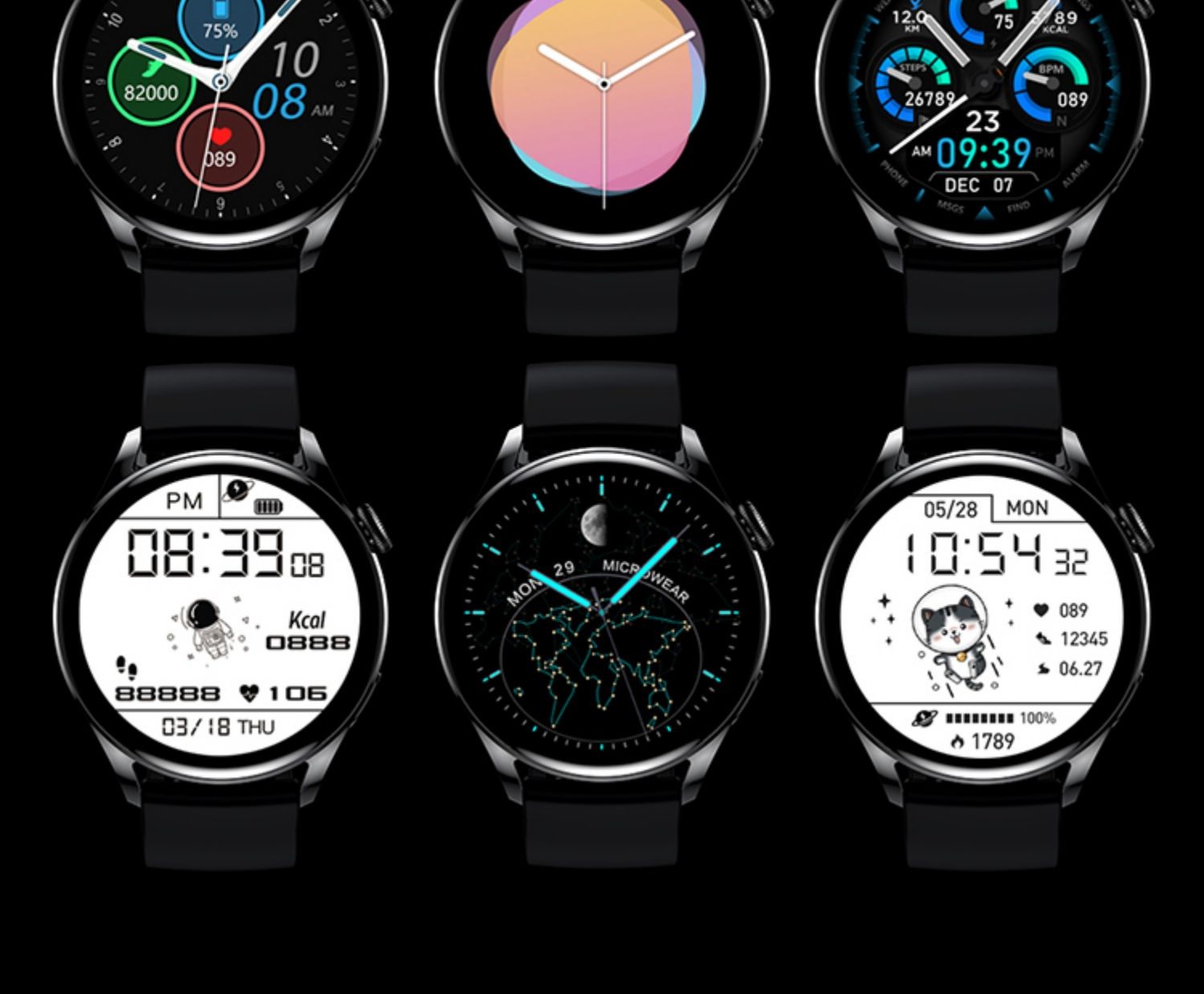 小米(mi)智能手环手表生态通用太空人表盘gt2可接打智能华强北多功能