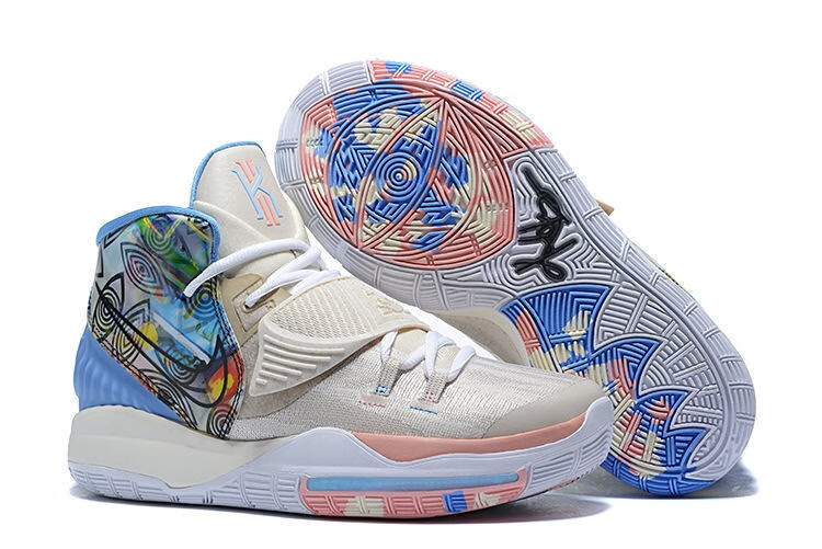 kyrie欧文6代涂鸦紫金色涂鸦儿童篮球鞋科比全实战透气垫篮球鞋男大