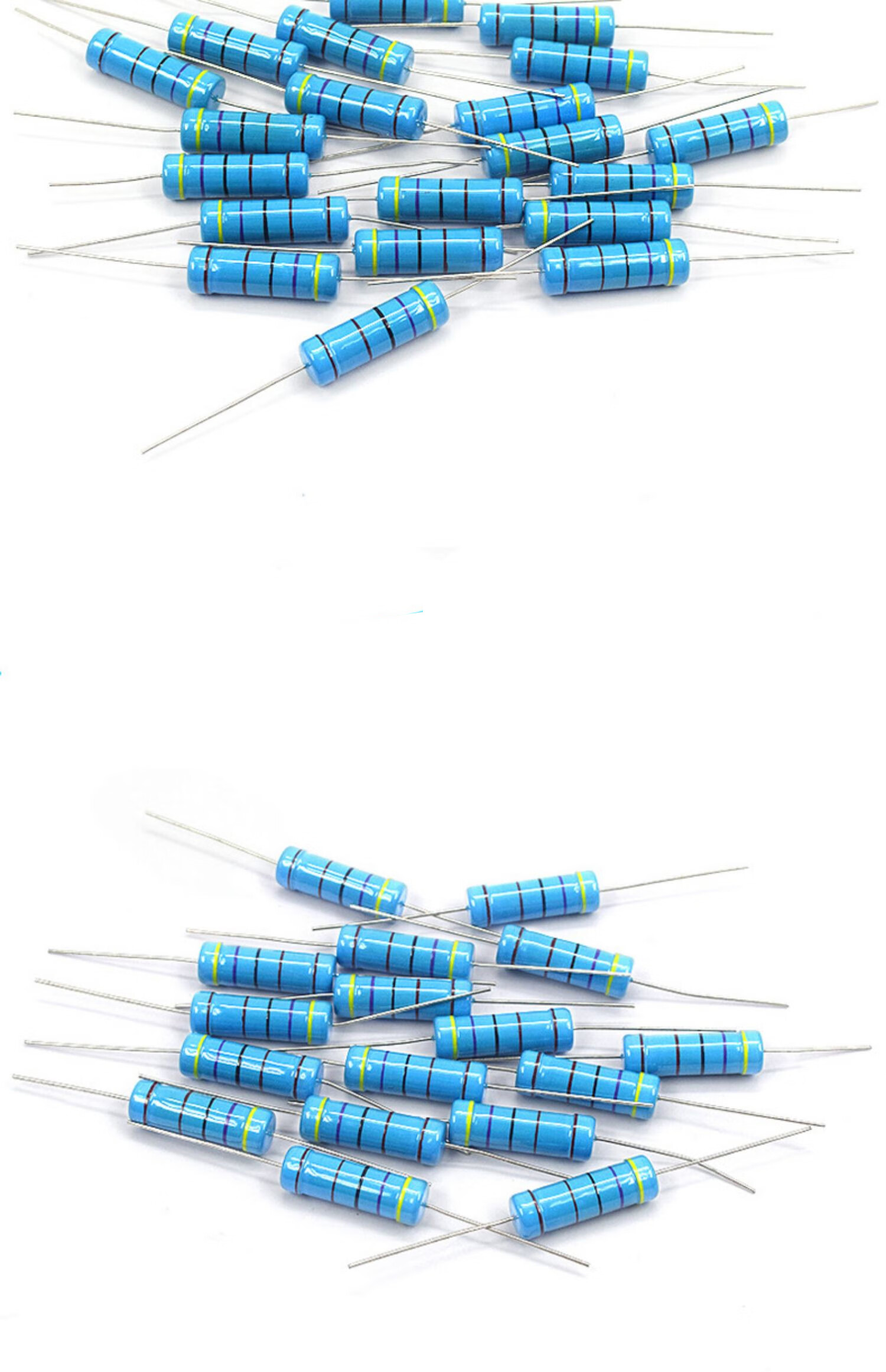 5w金属膜电阻 五色环电阻器 1k 2k 4.