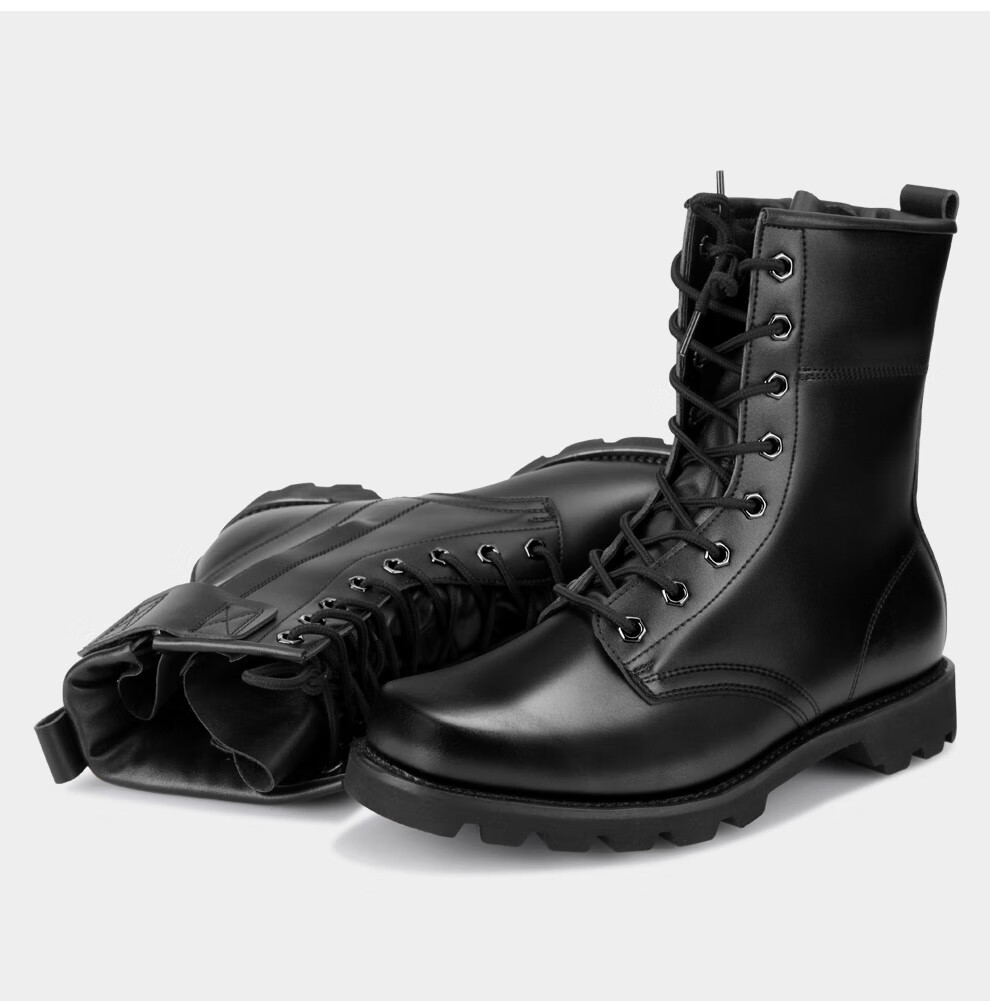 3515强人军靴新款特种战术靴男士中筒耐磨靴子作战靴日常靴 黑色 42