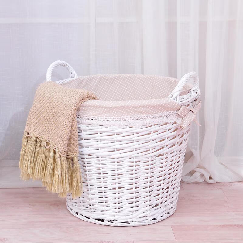收纳篮筐编织脏衣篮玩具收纳篮网红藤编脏衣服筐脏衣篓竹编框热气球