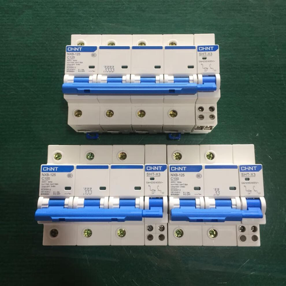 正泰断路器nxb-125 2p3p4p带消防分励脱扣ac220vdc24v 空气开关定制