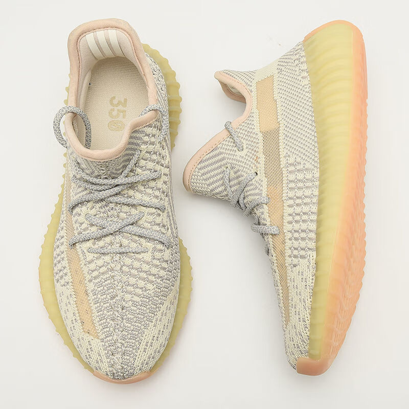 椰子鞋男满天星慢跑鞋350v2软底走路鞋真爆大底透气鞋 鹅白满天星 36