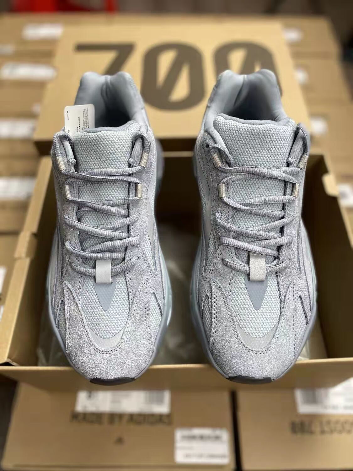 莆田纯原700初代v1v2椰子鞋700v2真爆老爹鞋男女运动鞋 晶洞_咖啡 38.